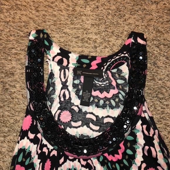 Beaded Racerback Tank Top - Picture 2 of 5